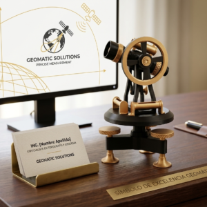 equipo topográfico antiguo impreso en 3d